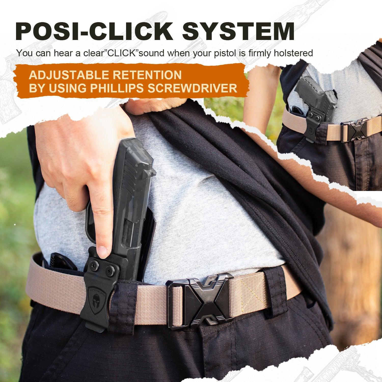 SCCY CPX-1 / CPX-2 w/Claw & Optics Cut, IWB Kydex Holster for SCCY CPX1 & SCCY CPX2, Inside Waistband Appendix Carry, Right Hand|WARRIORLAND WARRIORLAND