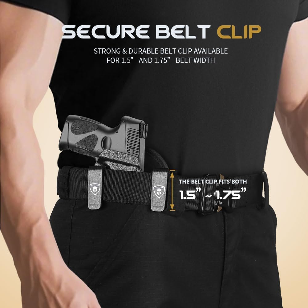 WARRIORLAND IWB Hybrid Kydex&Nylon Gun Holster for Taurus G2C Taurus G2S Taurus G3C Taurus G3C TORO Taurus G3 Taurus PT111 Millennium G2 Taurus PT140 Millennium G2,Optics Cut Pistol Holster,Concealed Carry Holster,Right Hand WARRIORLAND