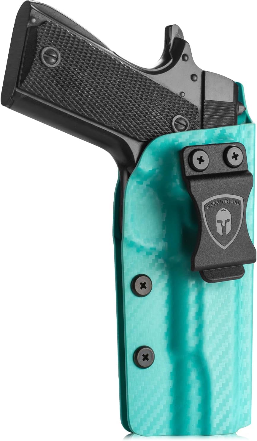 IWB Carbon Fiber Kydex Holsters Compatible with G17/19 - G43/43X MOS - P365/P365X - P320 - Taurus G2C/G3C - M&P 9mm M2.0 4"/4.25" - M&P Shield 9mm - Springfield Hellcat - 1911 5'' No Rail, Right WARRIORLAND WARRIORLAND