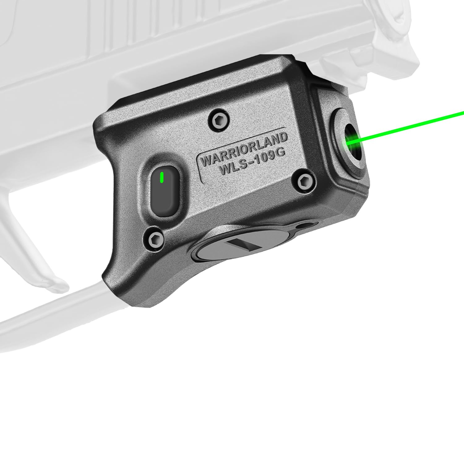 WARRIORLAND Trigger Laser Sight Tailored Fit P365X Macro Green Beam Sight, Gun Sight with Ambidextrous On/Off Switch & Power Indicator, WLS-109G WARRIORLAND