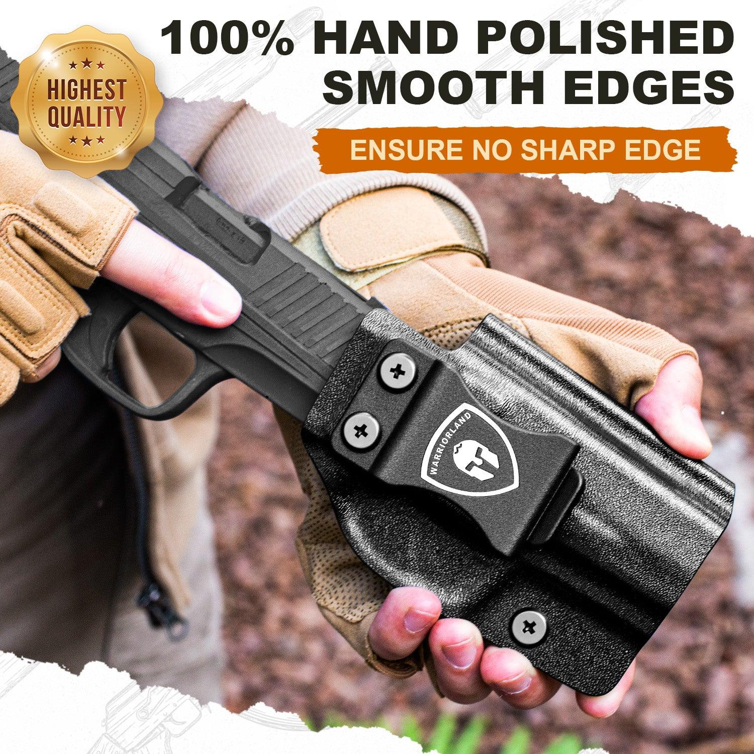 Walther PPS M2 Holster IWB Kydex Holster Optics Cut Fit Walther PPS M2 Pistol, Inside Waistband Appendix Carry PPS M2 Holster, Adj. Retention & Cant, Right Hand|WARRIORLAND WARRIORLAND