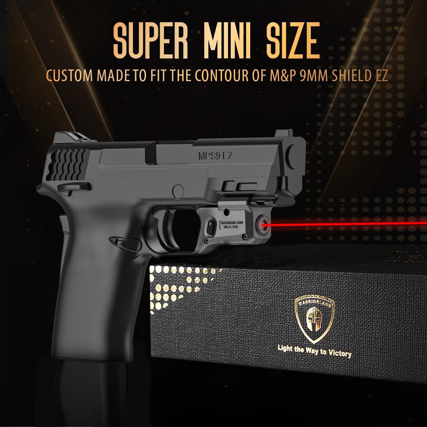 WARRIORLAND Red Laser Sight Fit M&P 9mm / 380 Shield EZ with Kydex Holster, First Red Beam Sight with Power Indicator, M&P 9mm Shield EZ Laser with IWB Holster, WLS-159 w/MP Shield 9 EZ Holster WARRIORLAND