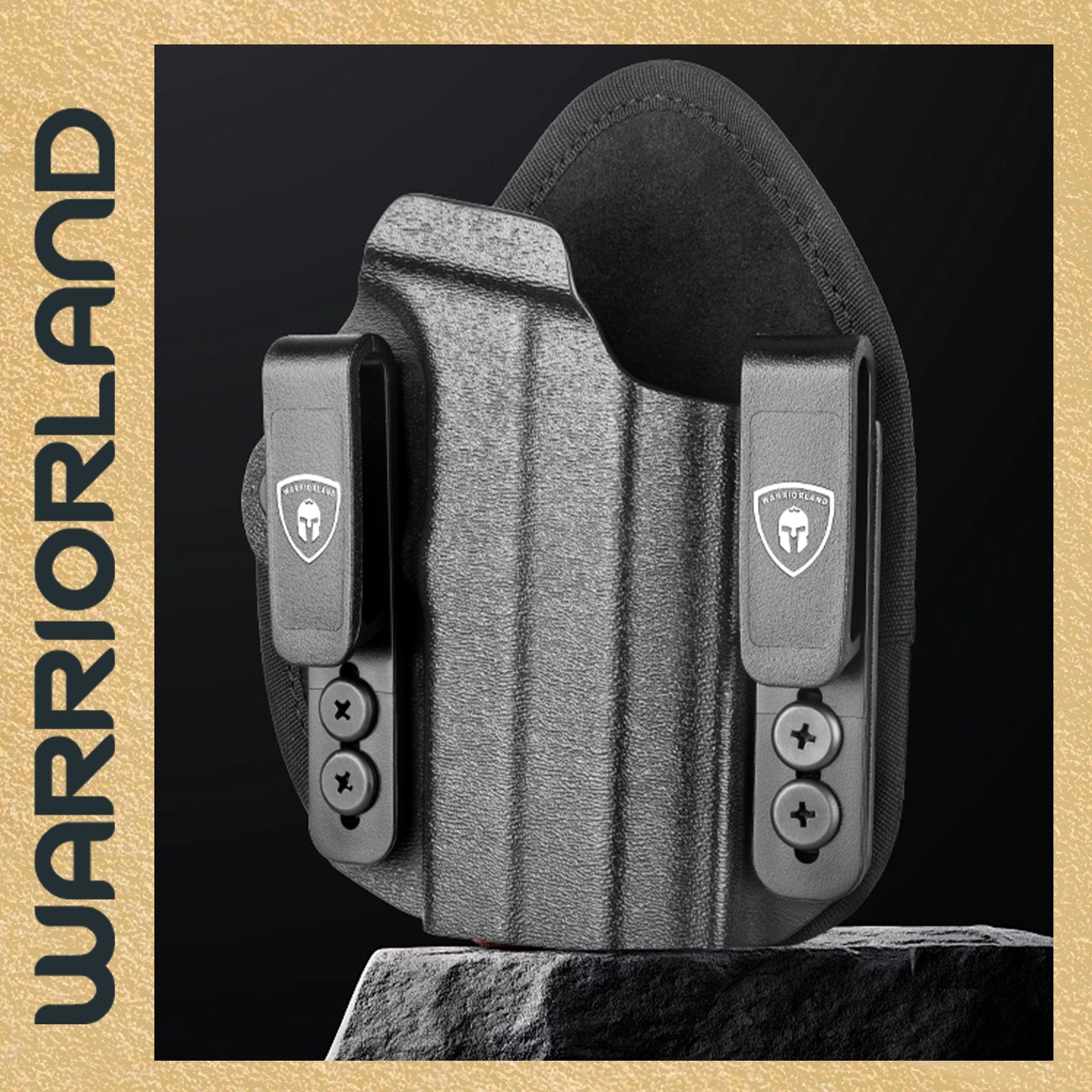 Universal Hybrid Kydex&Nylon Holster for Pistols, Gun Holsters for Men/Women, 9mm Holsters for Pistols, Concealed Carry 380 Holster for Women,Fits G19 G17,M&P Shield and Similar Handgun WARRIORLAND