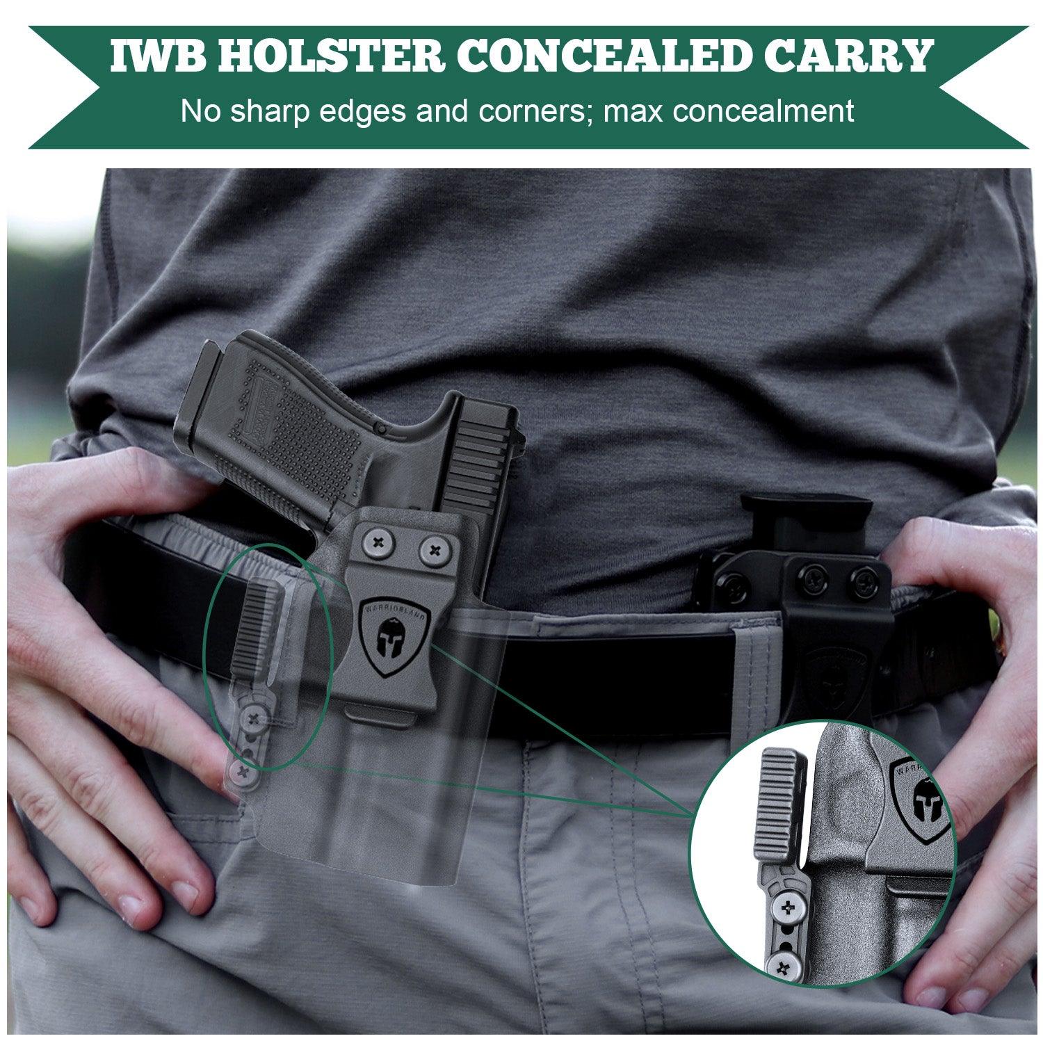 Holster Claw Kit, Light Concealment Wing for IWB Holsters, Kydex Holster Claw with Hardware Kit, Right Hand/Left Hand Combo Claw Kit|WARRIORLAND WARRIORLAND