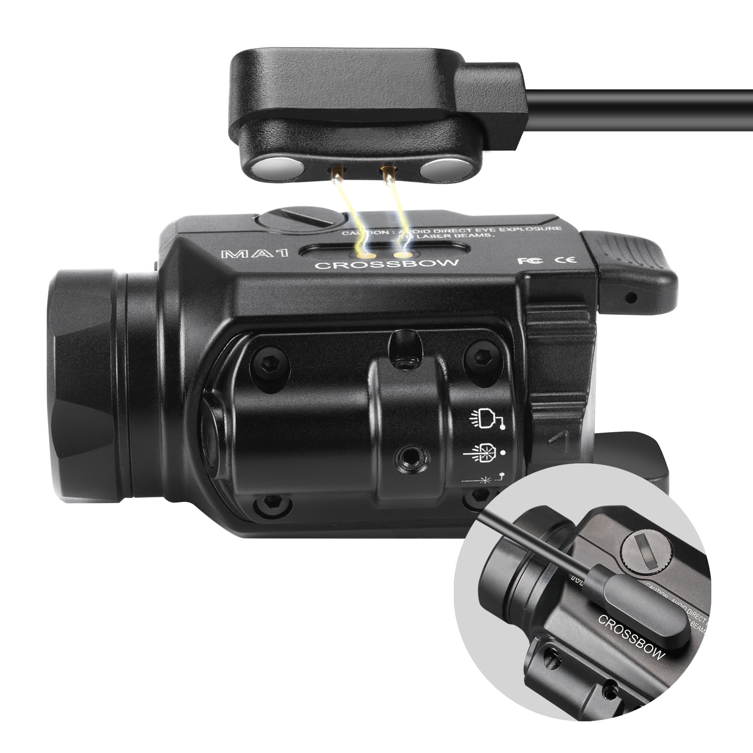WARRIORLAND The Magnetic Charger MA1 and MA2 Tactical Light WARRIORLAND