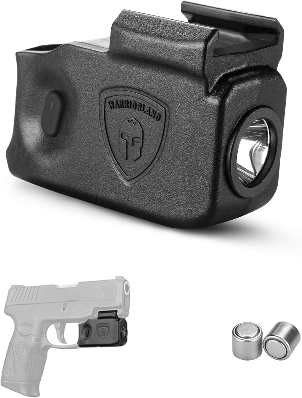 Mini Gun Light with Kydex Holster Tailored Made for Taurus G2C / Taurus G3C /Millennium G2 PT111 Pistol LED Tactical Flashlight WARRIORLAND