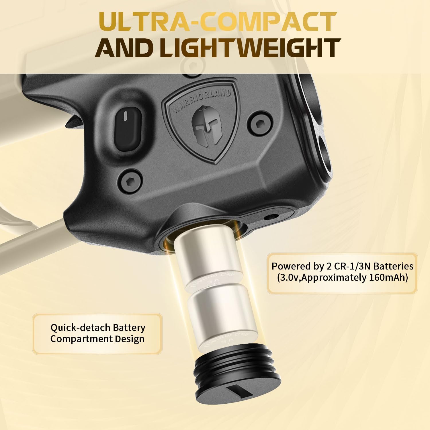 WARRIORLAND Pistol Light Laser Combo Fits Sig Sauer P365/ P365X/ P365XL, Compact 150-Lumen Trigger Mounted Tactical Weapon Light with Red Laser & White LED Flashlight, Power Indicator, SLL-103 WARRIORLAND
