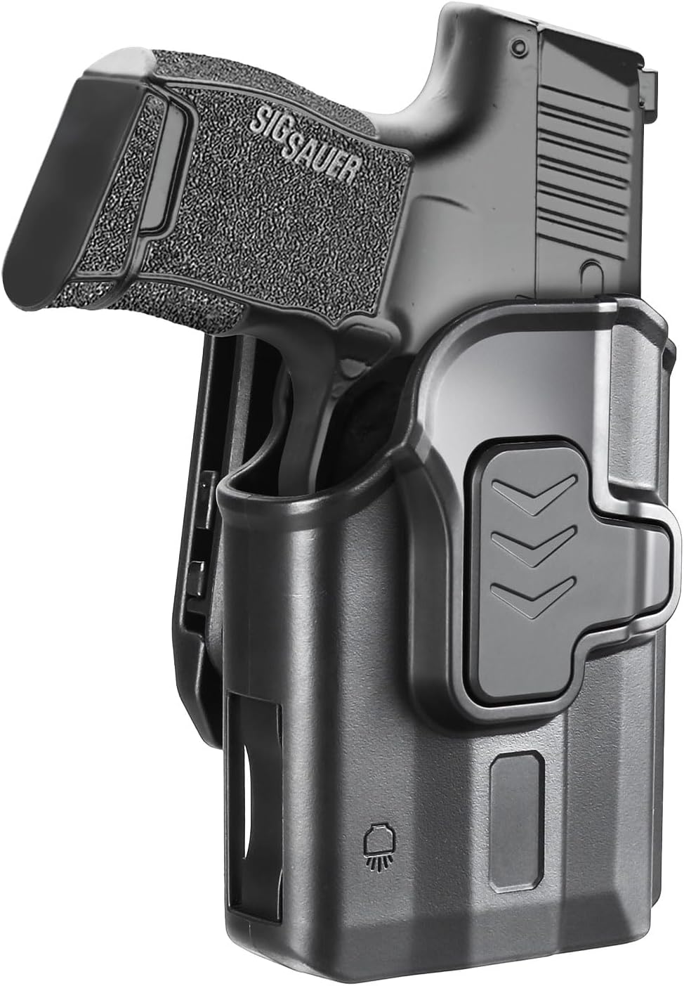 WARRIORLAND P365 TLR-6 OWB Holster Index Finger Release Fit Sig Sauer P365 Nitron Micro-Compact/P365 SAS with Streamlight TLR-6/TLR-6HL/TLR-6HL, 360 Degree Adj. Belt Clip Fit 1.5-2.25 Inch Belt, Right Hand WARRIORLAND