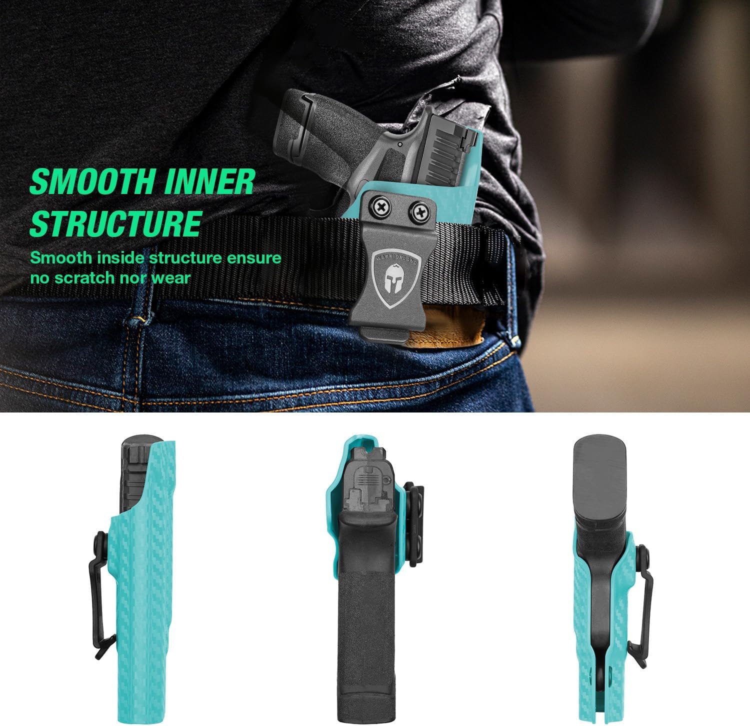 Springfield Hellcat Full Size Colorful Carbon Fiber IWB Holster,  Right Hand | Warriorland WARRIORLAND