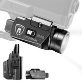 WARRIORLAND MA2 Pistol Light with Holster Fit for Glock 20/21/22/23 Gen 3-5 & Glock 34 Gen 4, 800-lumen LED Weapon Pistol Flashlight & Right-Hand IWB Holster, Rechargeable | Screen Power Indicator โWARRIORLAND