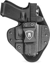 WARRIORLAND Universal Hybrid IWB Gun Holster for Glock 17 19 43X MOS, Sig P320, Taurus G2C, M&P M2.0, Springfield, CZ, Ruger & More โ Kydex + Nylon Concealed Carry, Optic Cut, Adj. Cant & Retention WARRIORLAND
