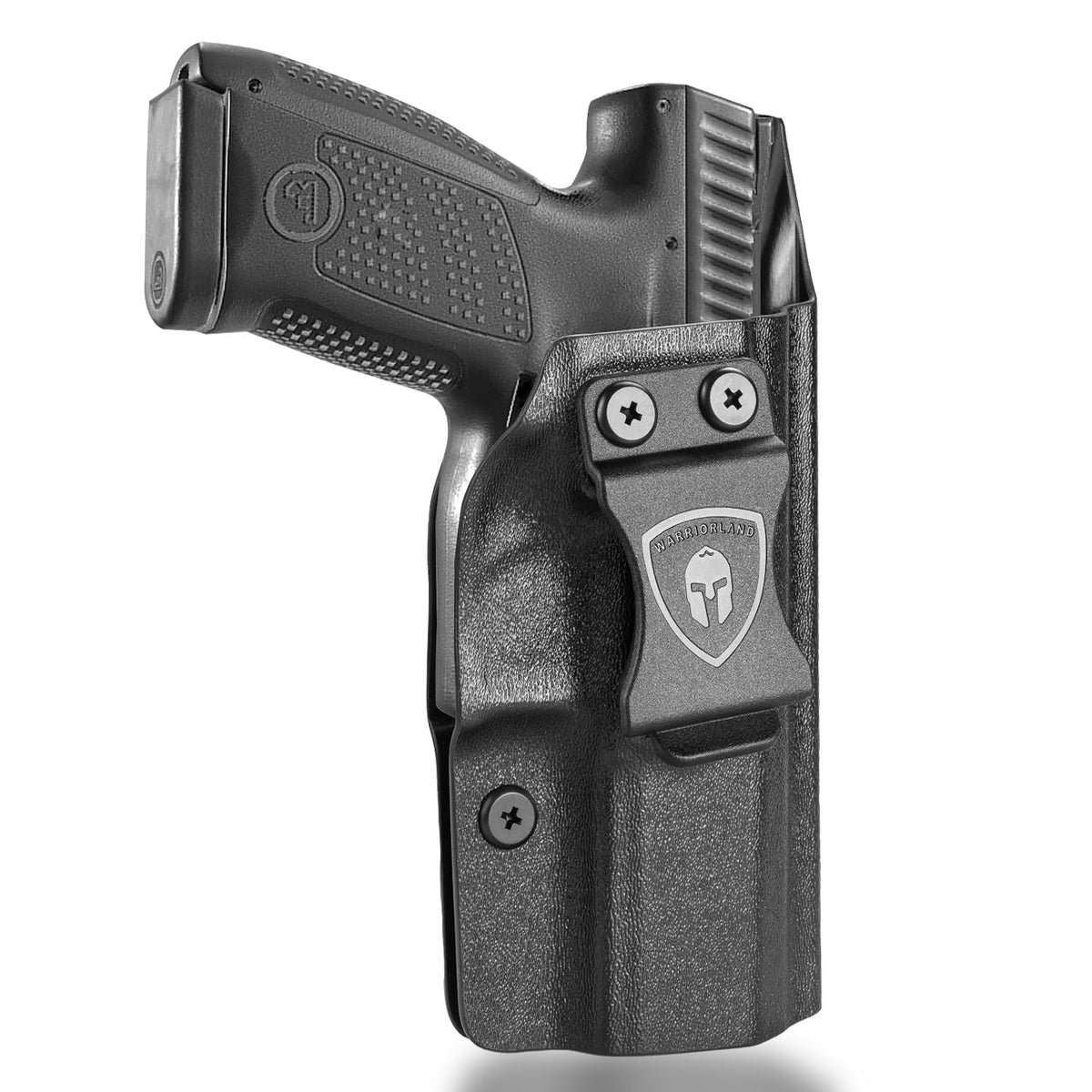 WARRIORLAND Concealed Carry Kydex Holster Fit for CZ P-10 C & CZ P-10 S, Inside Waistband IWB | Adjustable Cant | 'Posi-Click' Retention | Full Length Sweat Guard, Right Hand/Left Hand Option WARRIORLAND