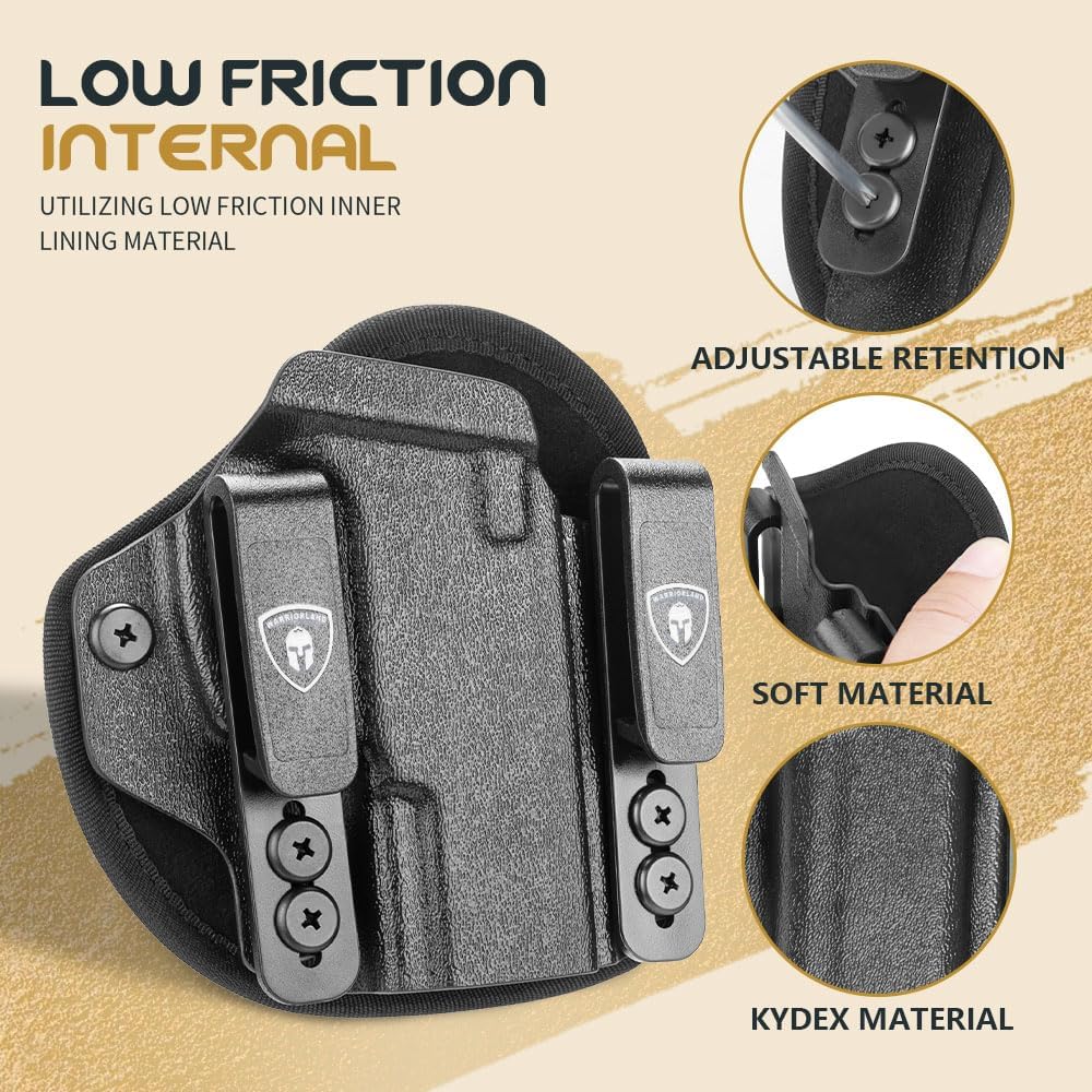 WARRIORLAND IWB Hybrid Kydex&Nylon Gun Holster for Taurus G2C Taurus G2S Taurus G3C Taurus G3C TORO Taurus G3 Taurus PT111 Millennium G2 Taurus PT140 Millennium G2,Optics Cut Pistol Holster,Concealed Carry Holster,Right Hand WARRIORLAND