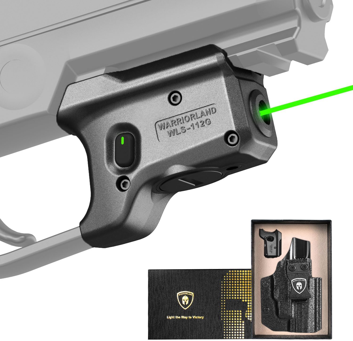 WARRIORLAND Green Laser Light and Holster Combo, Fit for P320