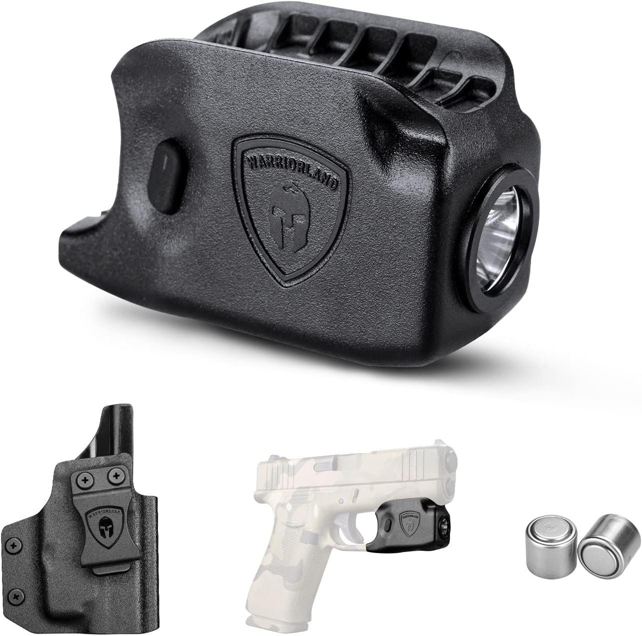 WARRIORLAND Mini Gun Light Compatible with Glock 42 / G43 / G43X (Not Fit G43X MOS) / G48(Not Fit G48 MOS), 150 Lumens G42/43/43X/48 Handgun Light, LED Tactical Light G42/43/48 SL-1 WARRIORLAND
