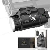 WARRIORLAND 500 Lumen White LED Tactical Light with Sig Sauer P320-M17 & P320 Full Size IWB Kydex Holster Combo-Compact Rail Mounted Weapon Light,with Battery Included (MB2/P320 M17) WARRIORLAND