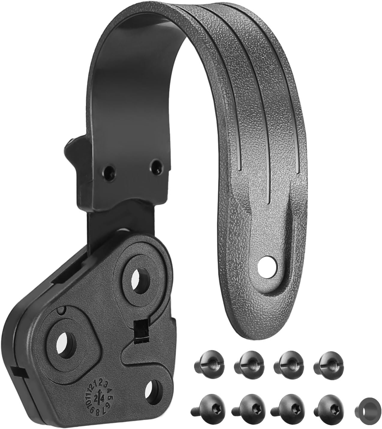 WARRIORLAND Level II Holster Retention Thumb Release Hood Kit - Impact-Resistant Polymer, Right/Left Hand Options, Compatible with Level II Holsters
