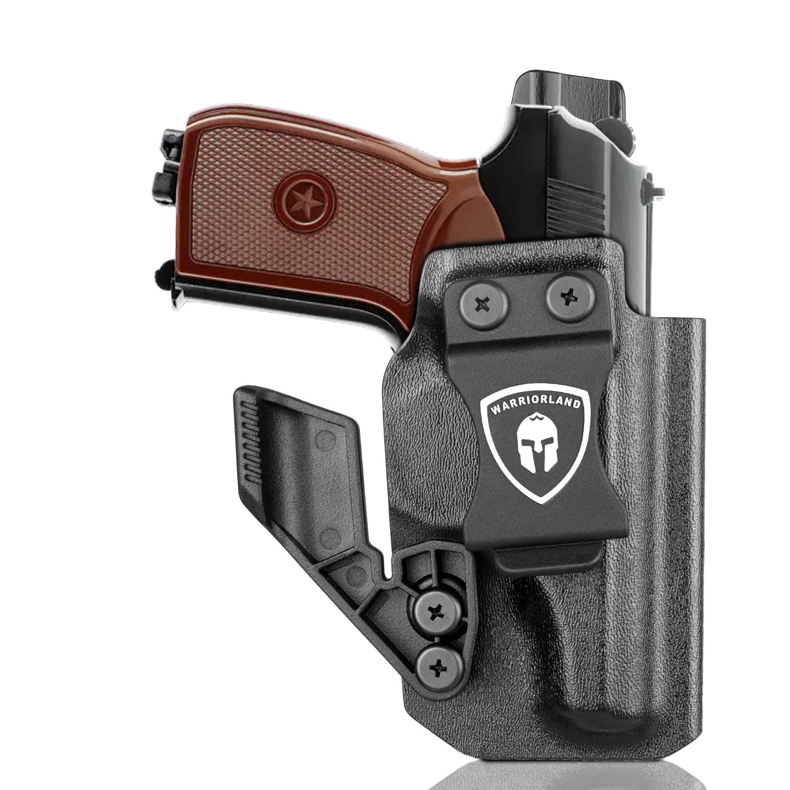 WARRIORLAND IWB Kydex Holster w/Claw & Optics Cut Compatible with Makarov MP Pistol, Inside Waistband Concealed Carry Holster, Adj. Retention & Cant, Right Hand WARRIORLAND