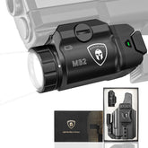 WARRIORLAND 500 Lumen White LED Tactical Light with Taurus G2C/G3C/PT111 G2/PT140 Polymer Claw Holster Combo-Compact Rail Mounted Weapon Light,with Battery Included (MB2/G2C) WARRIORLAND