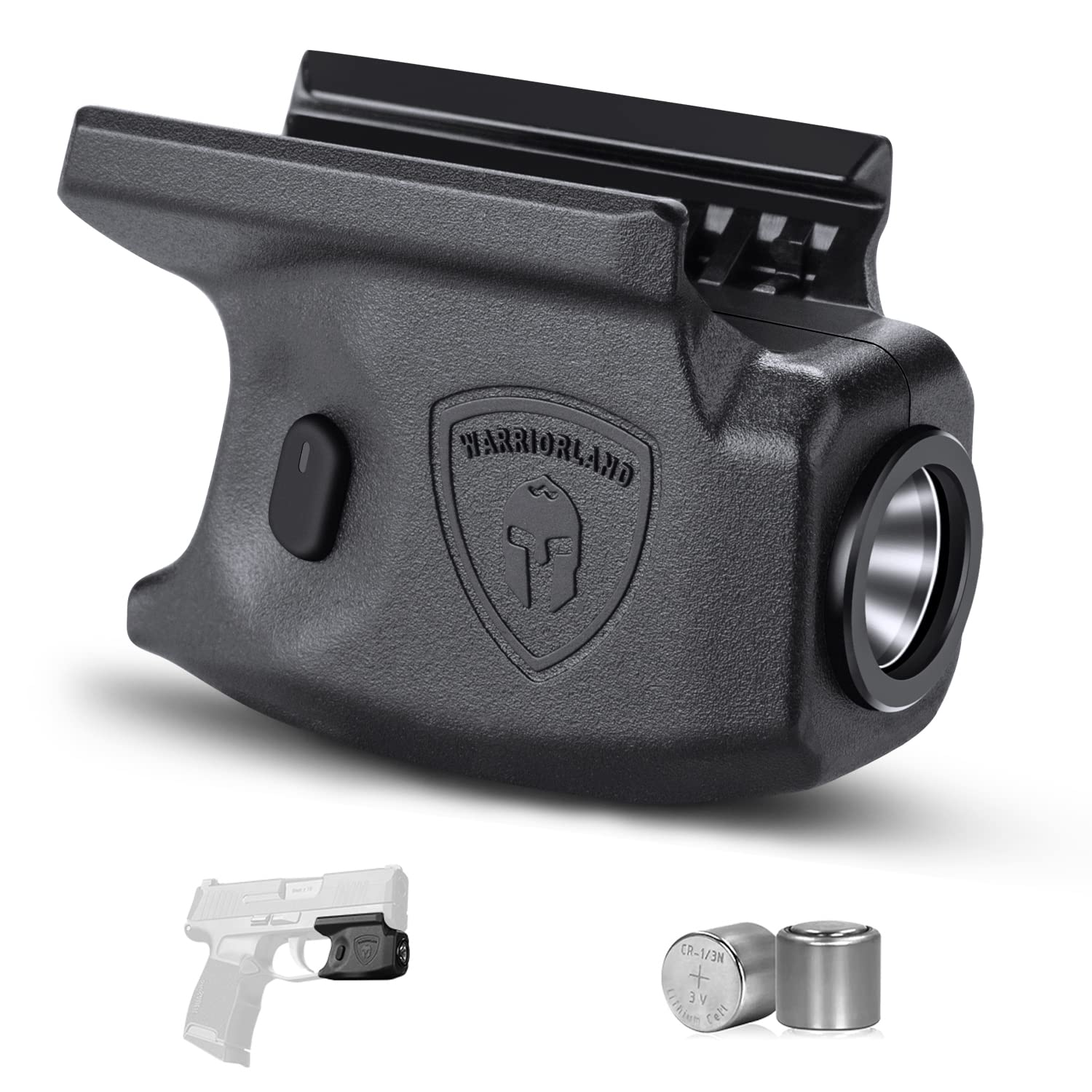 WARRIORLAND Mini Gun Light Compatible with Sig Sauer P365 / P365X / P365 XL Pistol, 150 Lumens Sig P365 Handgun Light, Rail Mount LED Tactical Flashlight P365 SL-1 WARRIORLAND