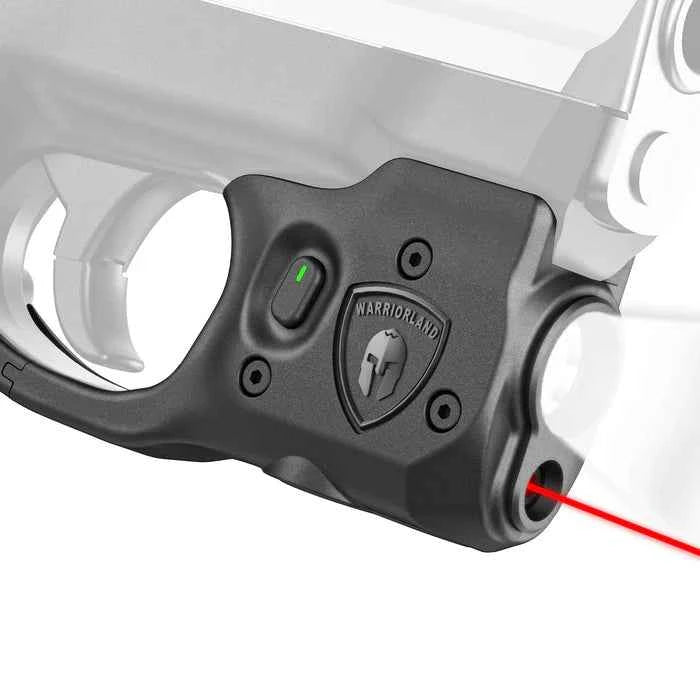 WARRIORLAND Firearm Light Laser , Compatible with Springfield Hellcat, Not Fits Hellcat Pro, Compact Trigger Mounted Tactical 150-Lumen LED & Red Laser Light, Power Indicator, SLL-118