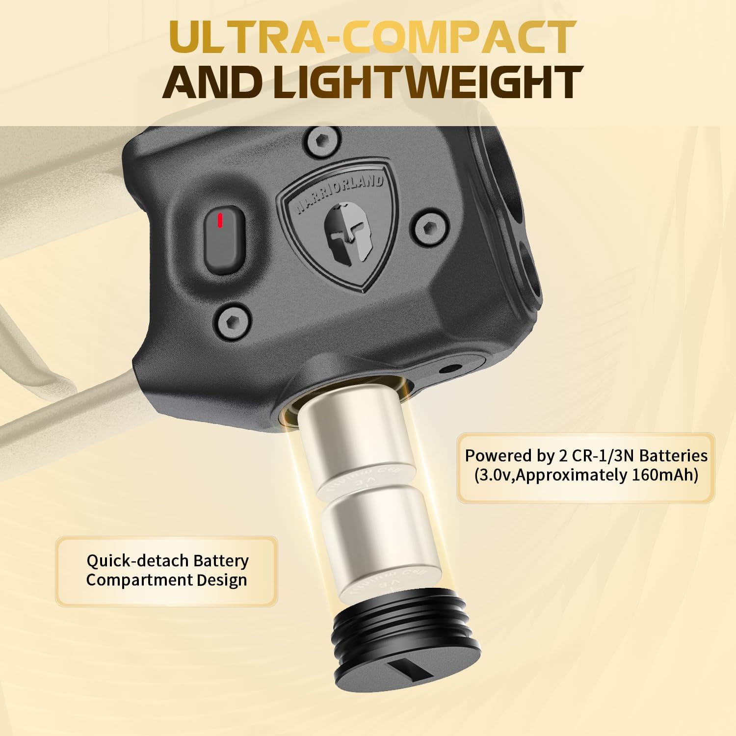 WARRIORLAND Pistol Light Laser Combo Fits Sig Sauer P365 Xmacro, Compact 150-Lumen Trigger & Rail Mounted Tactical Weapon Light, Red Laser & White LED Flashlight, Power Indicator, SLL-109 WARRIORLAND
