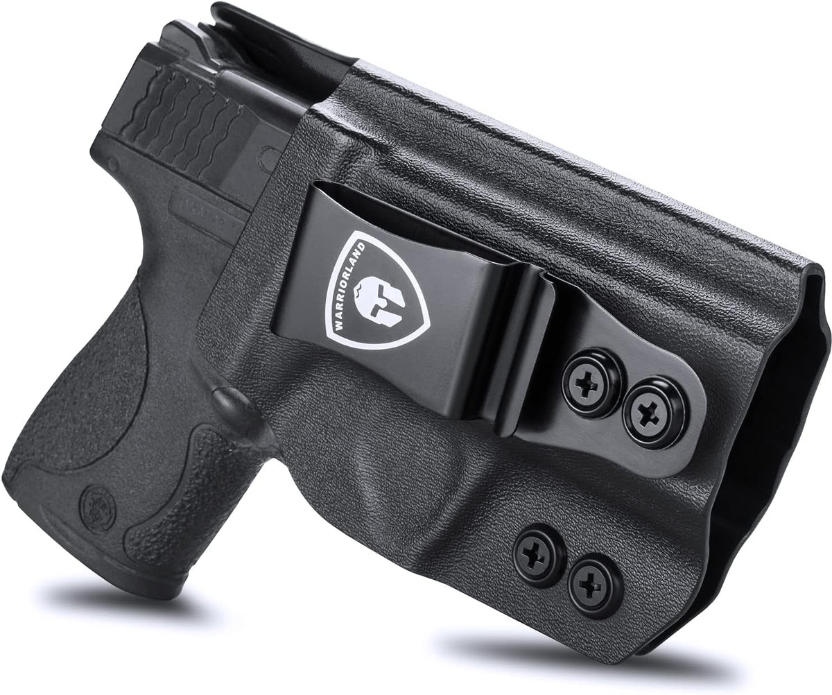 M&P Shield 9mm/Plus Holster, IWB Kydex Holster Fit: S&W M&P Shield Plus 3.1" - M&P Shield 9mm/.40 M2.0 - M&P Shield 9mm/.40 M1.0 Pistol, Inside Waistband Concealed Carry, Adj. Cant&Retention, Right - WARRIORLAND