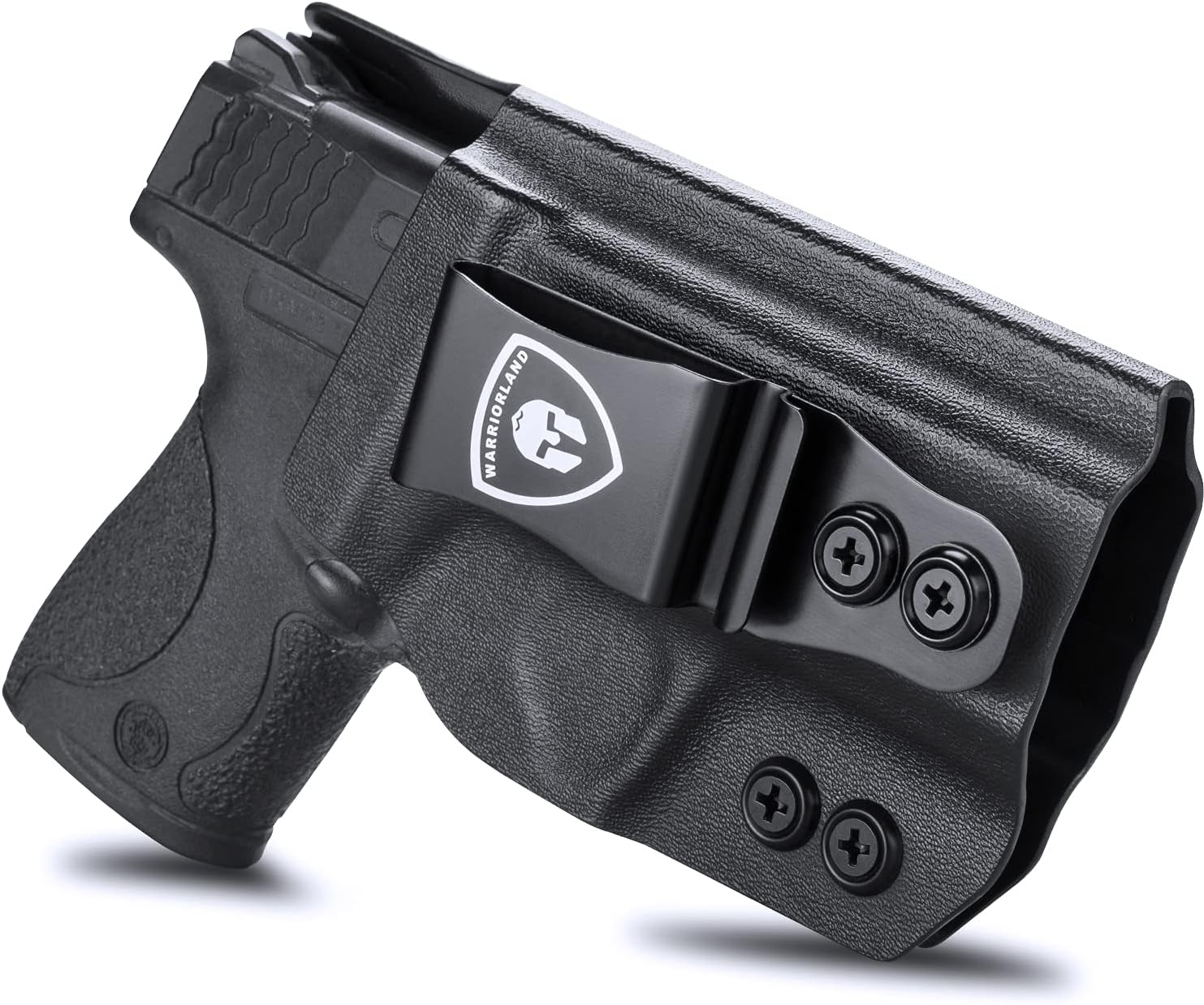 M&P Shield 9mm/Plus Holster, IWB Kydex Holster Fit: S&W M&P Shield Plus 3.1" - M&P Shield 9mm/.40 M2.0 - M&P Shield 9mm/.40 M1.0 Pistol, Inside Waistband Concealed Carry, Adj. Cant&Retention, Right WARRIORLAND