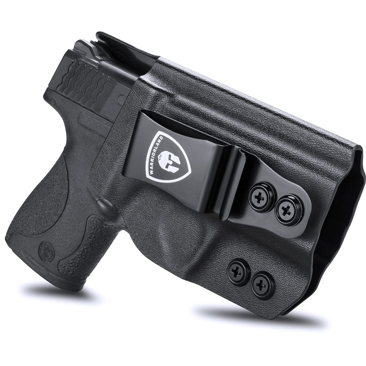 M&P Shield 9mm/Plus Holster, IWB Kydex Holster Fit: S&W M&P Shield Plus 3.1" - M&P Shield 9mm/.40 M2.0 - M&P Shield 9mm/.40 M1.0 Pistol, Inside Waistband Concealed Carry, Adj. Cant&Retention, Right - WARRIORLAND