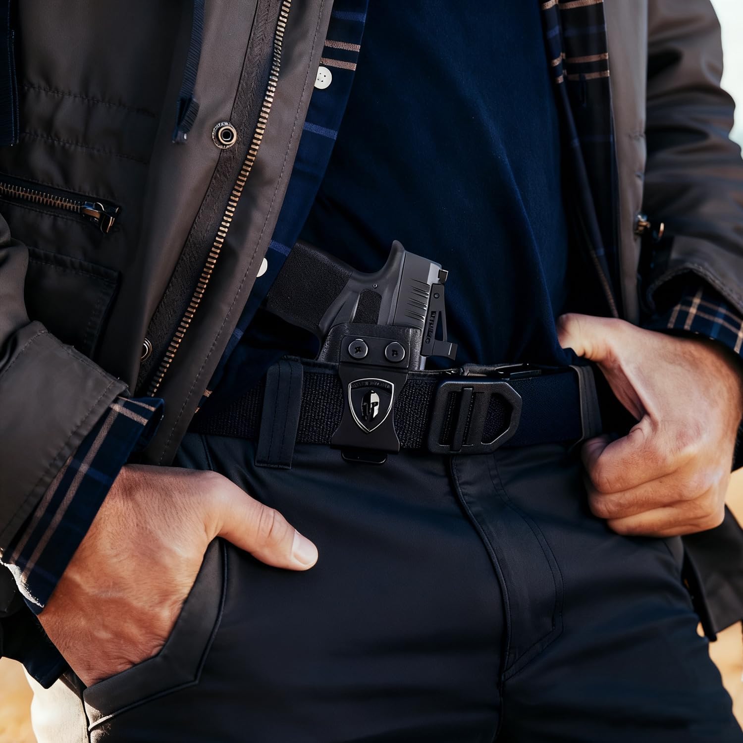 WARRIORLAND IWB Kydex Holster for Hellcat Pro OSP with TLR-7 X Sub or TLR-7 HL-X Sub, Light-Bearing Design, Optics Cut, Adjustable Cant & Posi-Click Retention, Right Hand Draw WARRIORLAND