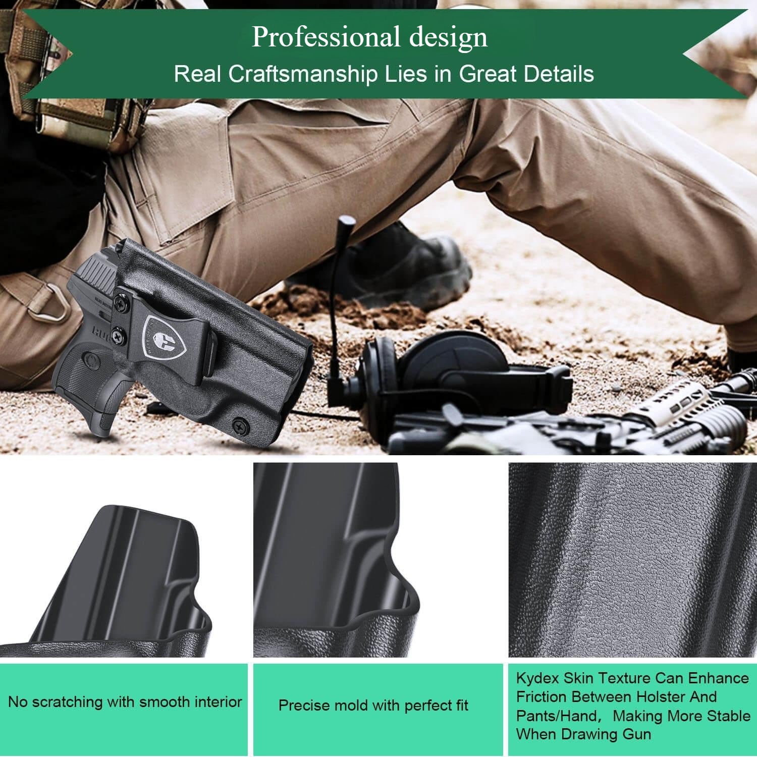 Kydex IWB Holster for Ruger LC9 LC9S EC9S LC380 Right/ Left Handed | WARRIORLAND WARRIORLAND