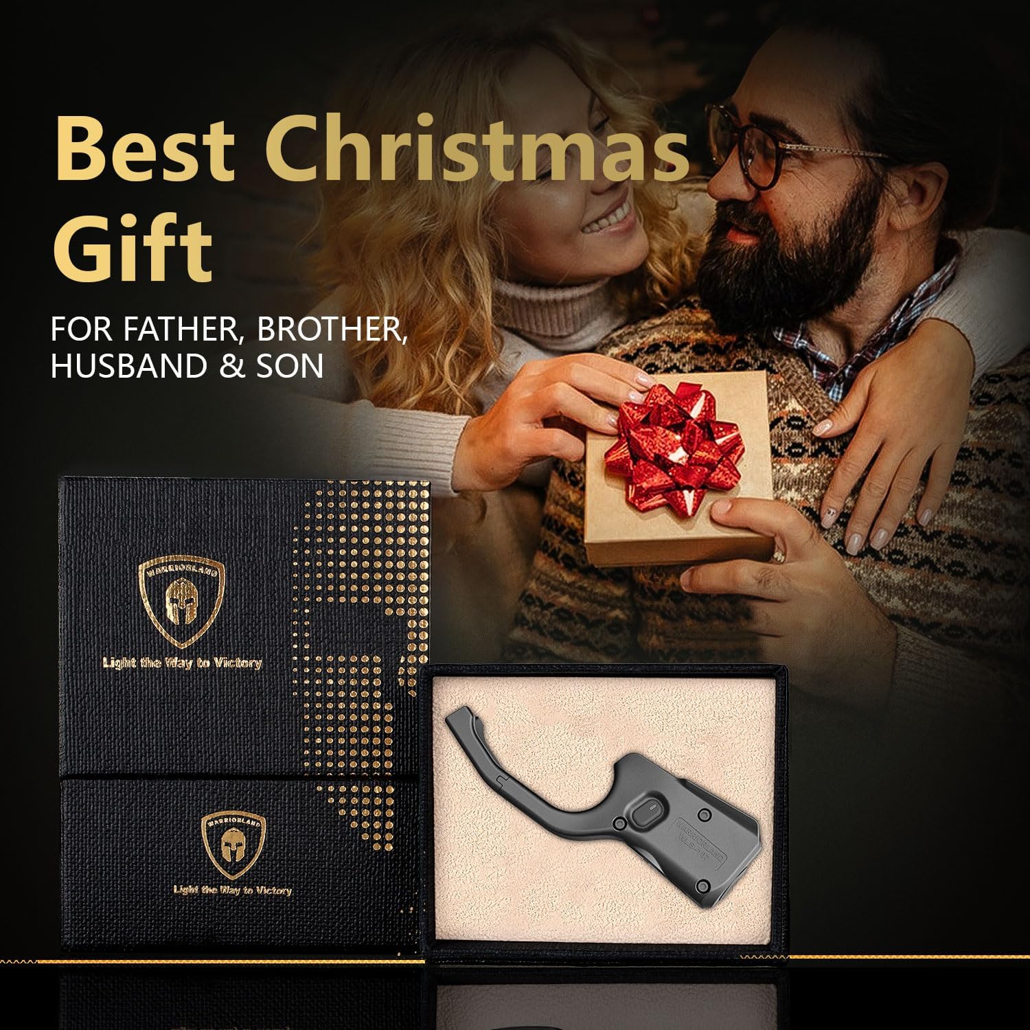 WARRIORLAND Kydex Holster for Gun with Red Laser Light Combo Fit for Hellcat Pro Pistol, WLS-110 Laser Beam Sight with Power Indicator & Concealed Carry IWB Right-Hand Holster.