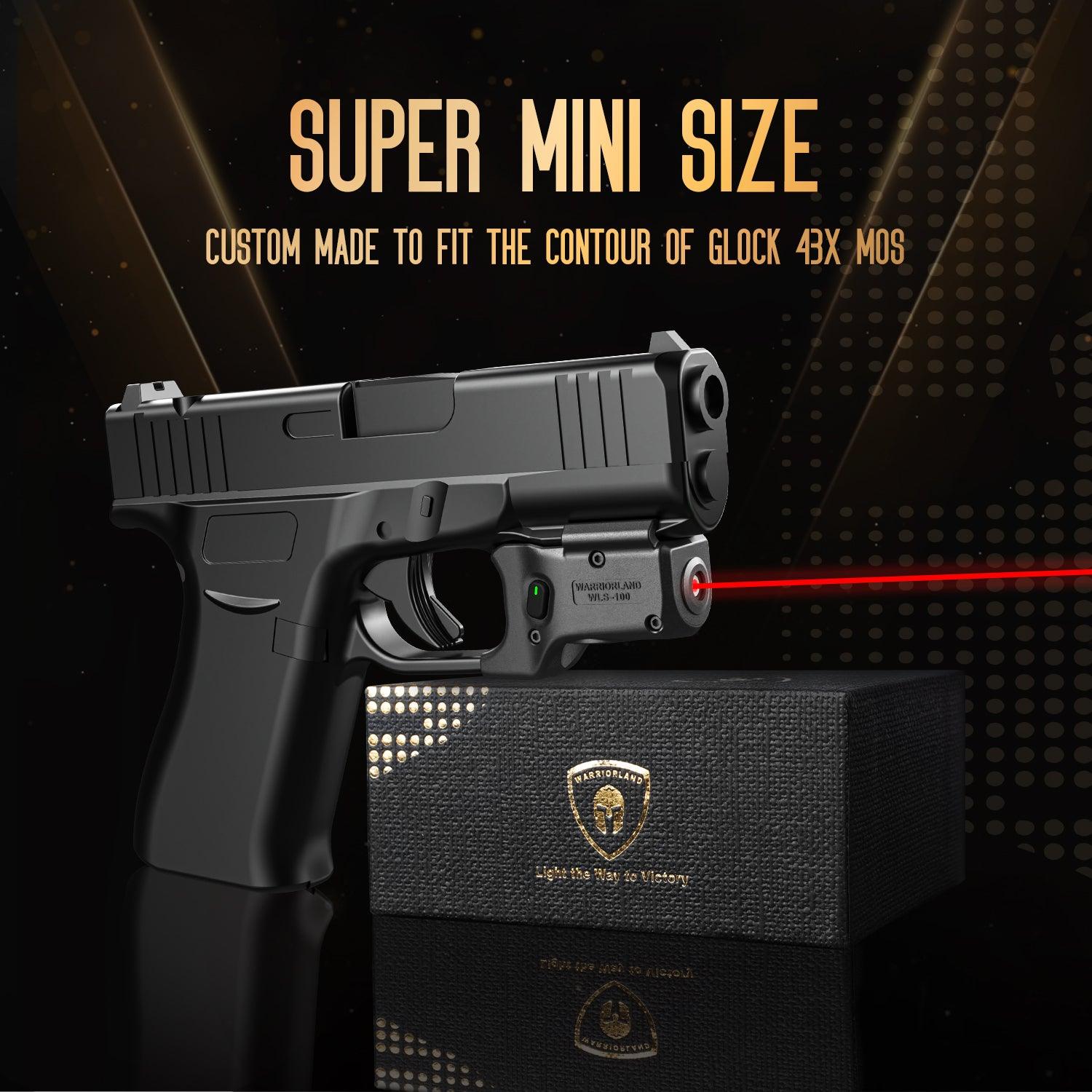 Red Laser Sight Tailored Fit G43X MOS / 48 MOS, Ultra Compact G43X MOS Beam Sight, Gun Sight with Ambidextrous On/Off Switch & Power Indicator, WLS-100|WARRIORLAND WARRIORLAND