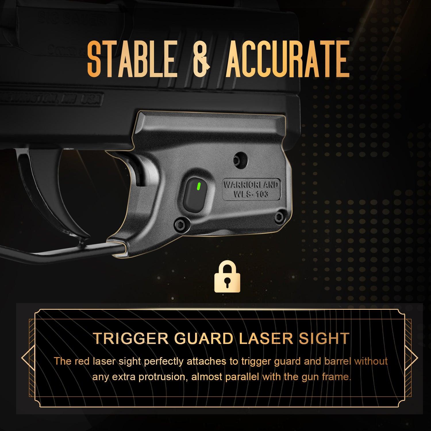Red Laser Sight,Fit Sig Sauer P365 / P365X / P365XL,Ultra Compact P365 Beam Sight,with Ambidextrous On/Off Switch & Power Indicator|WARRIORLAND WARRIORLAND
