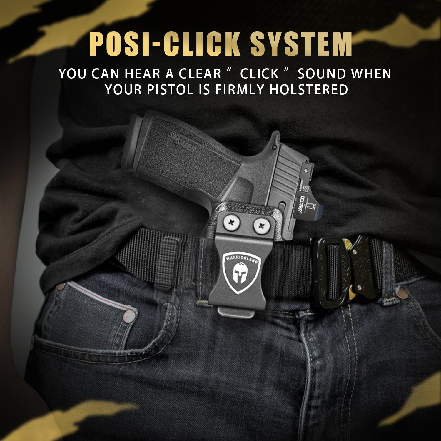 Sig P365X-Macro IWB Kydex Holster with Claw Attachment and Optic Cut: Sig Sauer P365XMACRO, Inside Waistband Appendix Carry P365 X Macro Holster, Adj. Cant & Retention, Right Hand|WARRIORLAND WARRIORLAND