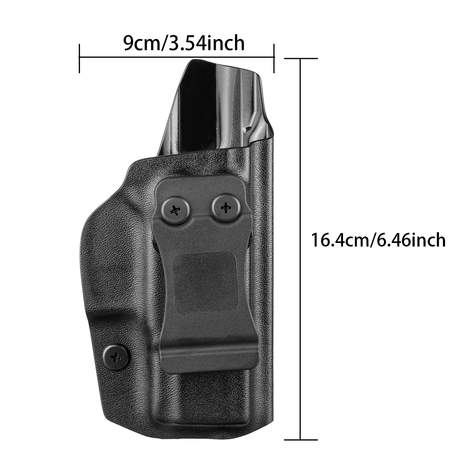 Warriorland Kydex IWB Holster, Compatible with Taurus G2C Taurus G3C Taurus G3C TORO Taurus G3 Taurus PT111 Millennium G2 Taurus PT140 Millennium G2 Pistol, Adj. Cant & Retention, Right Hand WARRIORLAND