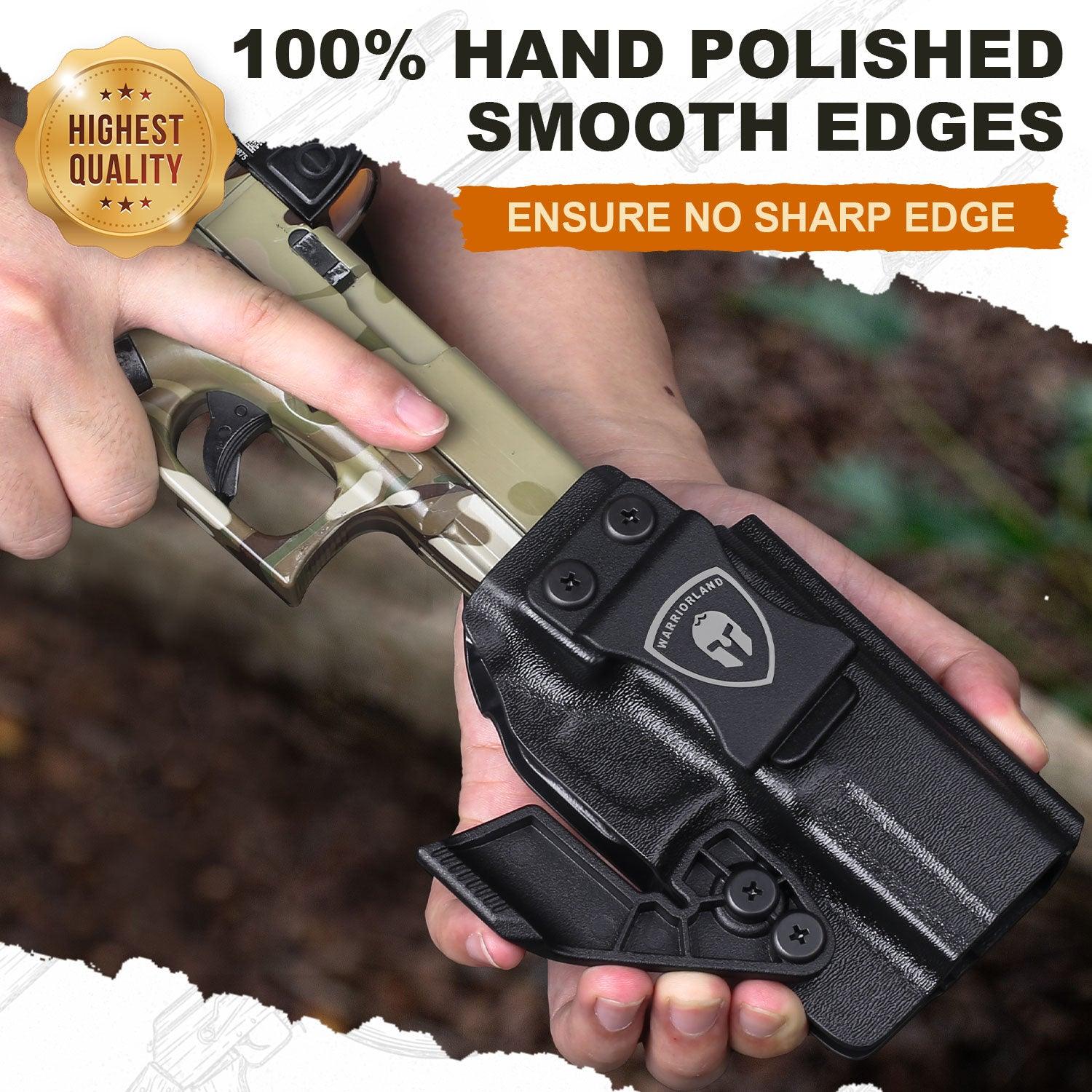 G23 Holster IWB Kydex Holster w/Claw & Optics Cut: G23 Gen 1-5 Pistol, Inside Waistband Appendix Carry G23 Gen 5 Holster, Adj. Retention & Cant, Right Hand|WARRIORLAND WARRIORLAND