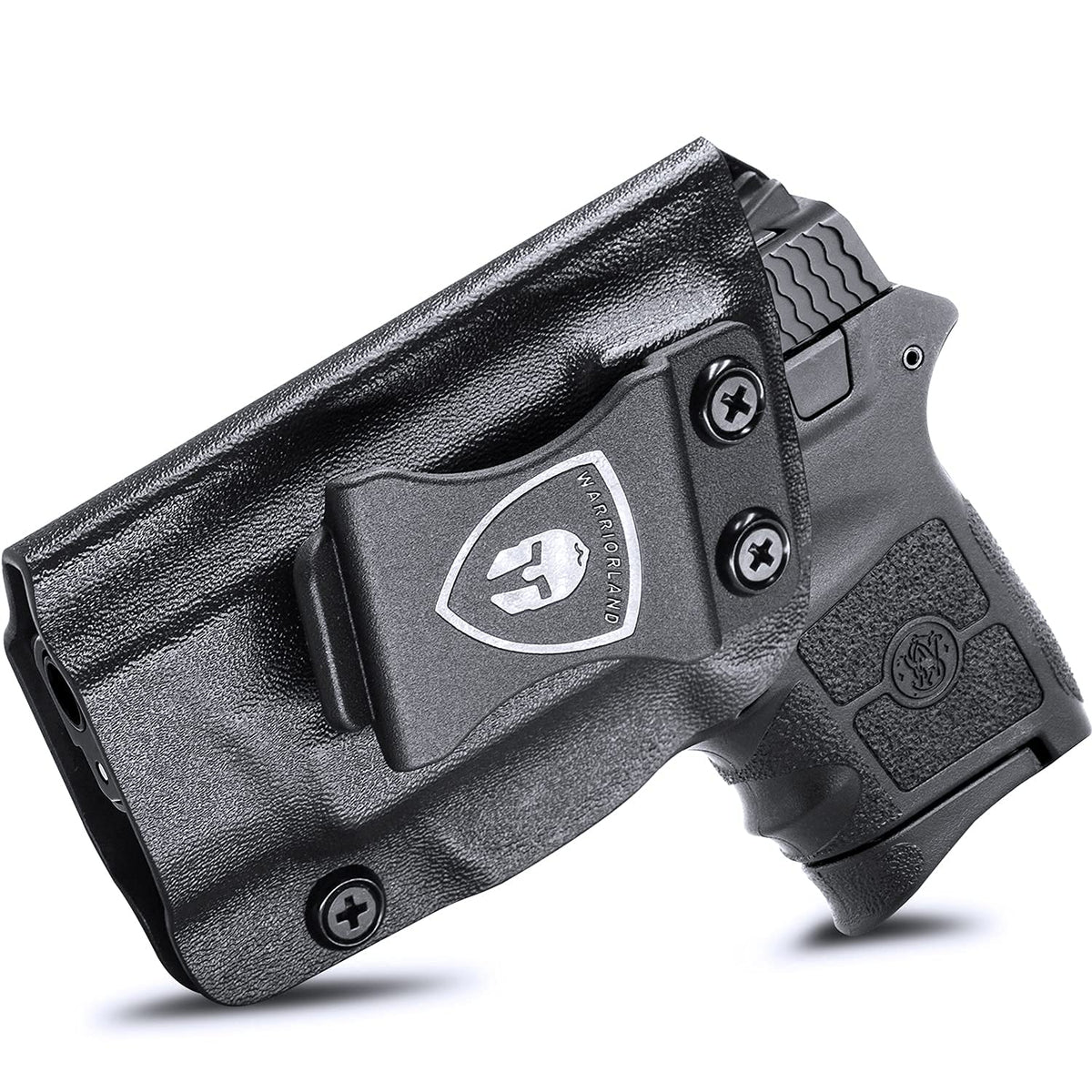 Bodyguard 380 Holster, IWB Kydex Holster Fits: Smith & Wesson M&P Bodyguard 380 / Bodyguard 380 with Integrated Crimson Trace Red Laser Pistol, Inside Waistband Concealed Carry, Adj. Cant & Retention WARRIORLAND