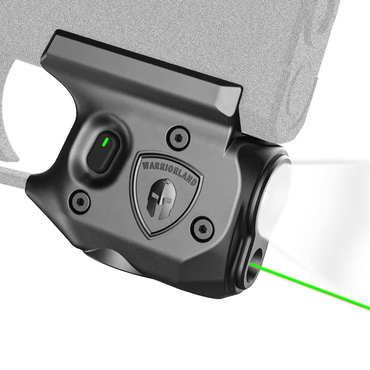 WARRIORLAND Pistol Light Laser Combo Fits Sig Sauer P365/ P365X/ P365XL, Compact 150-Lumen Trigger Mounted Tactical Weapon Light with Green Laser & White LED Flashlight, with Power Indicator, SLL-103G WARRIORLAND
