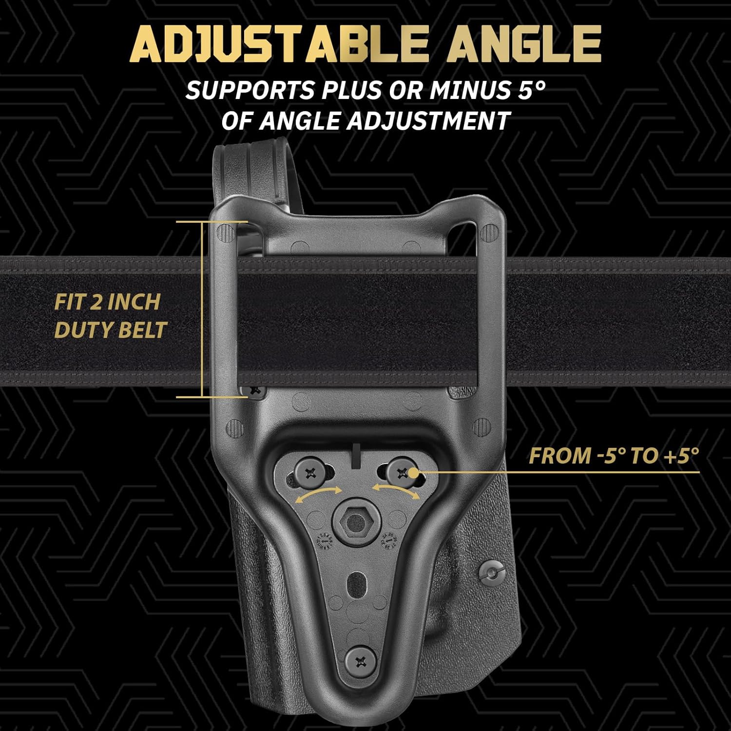 WARRIORLAND Kydex Holster for Glock 19 TLR-7/7A/7X/8HL-XG Level II Thumb Release, OWB Holster Compatible with Glock 17/19/19X/44/45 Gen 3 4 5 & G23/32 Gen 3-4, Optics Cut, Right Hand โWARRIORLAND