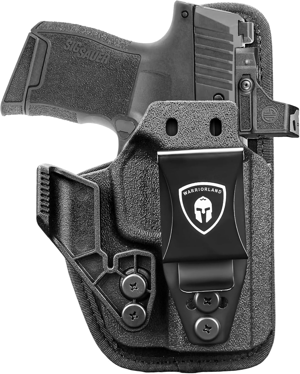 Sig P365 / P365X / P365 XL IWB Hybrid Holster - Optic Ready, Appendix Concealed Carry, Adj. Height/Cant/Retention, Ultimate Comfort, Right Hand - WARRIORLAND