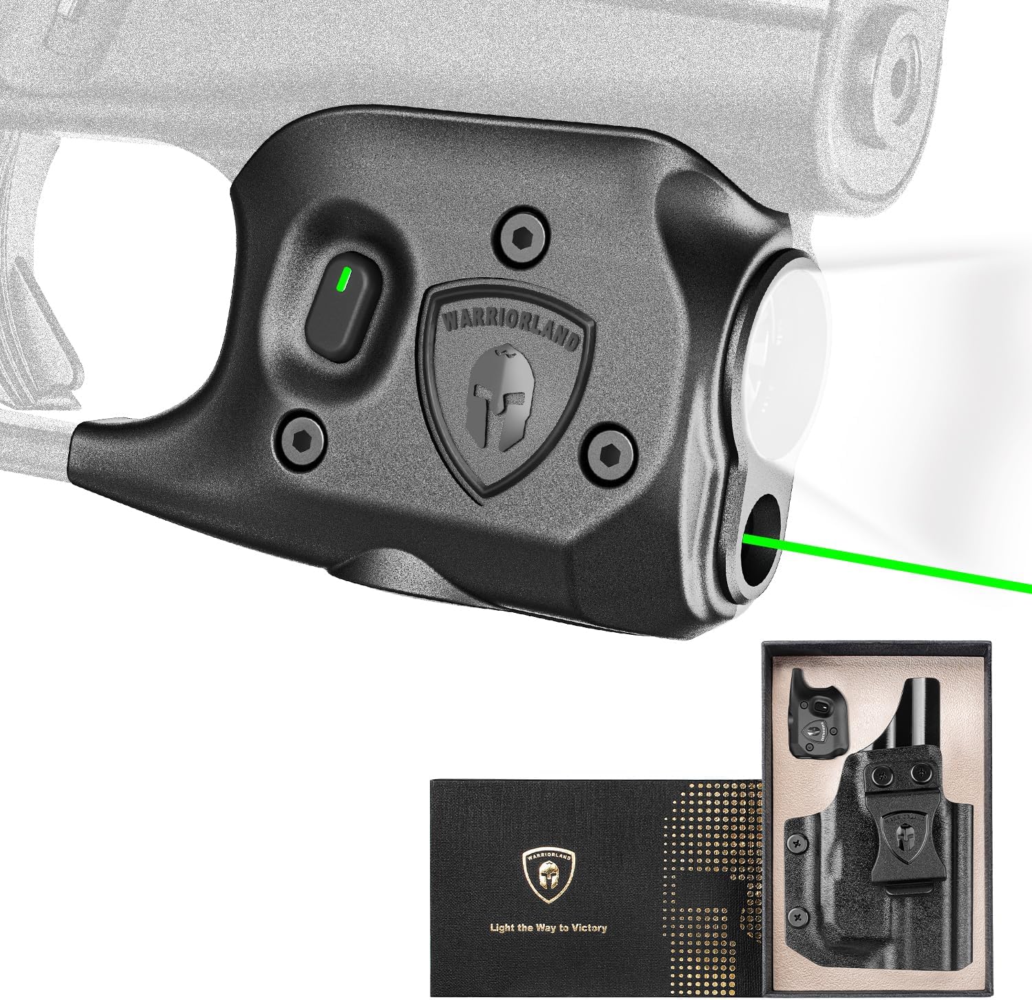 WARRIORLAND Pistol Light Laser & Holster Fit for Glock 43 / 43X