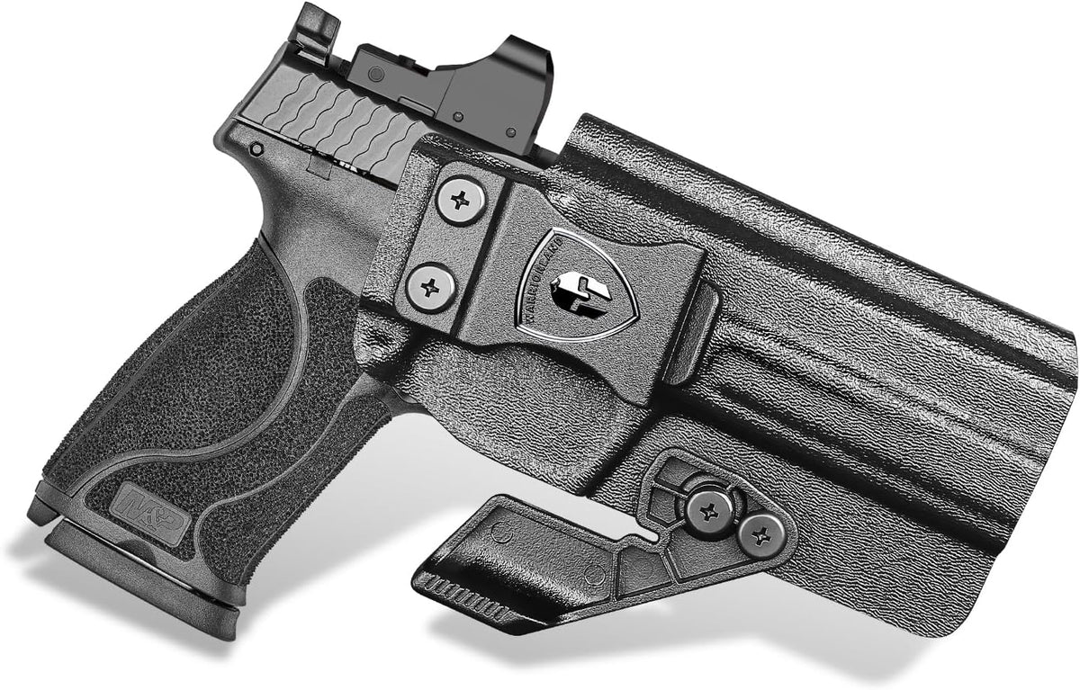 WARRIORLAND IWB Kydex Holster, Compatible with S&W M&P 9 M2.0 Competitor, Optic Cut Ready/Claw Attachment, Inside Waistband Conceal Carry, Adj. Retention & Cant, Open-Muzzle Design, Right Hand.