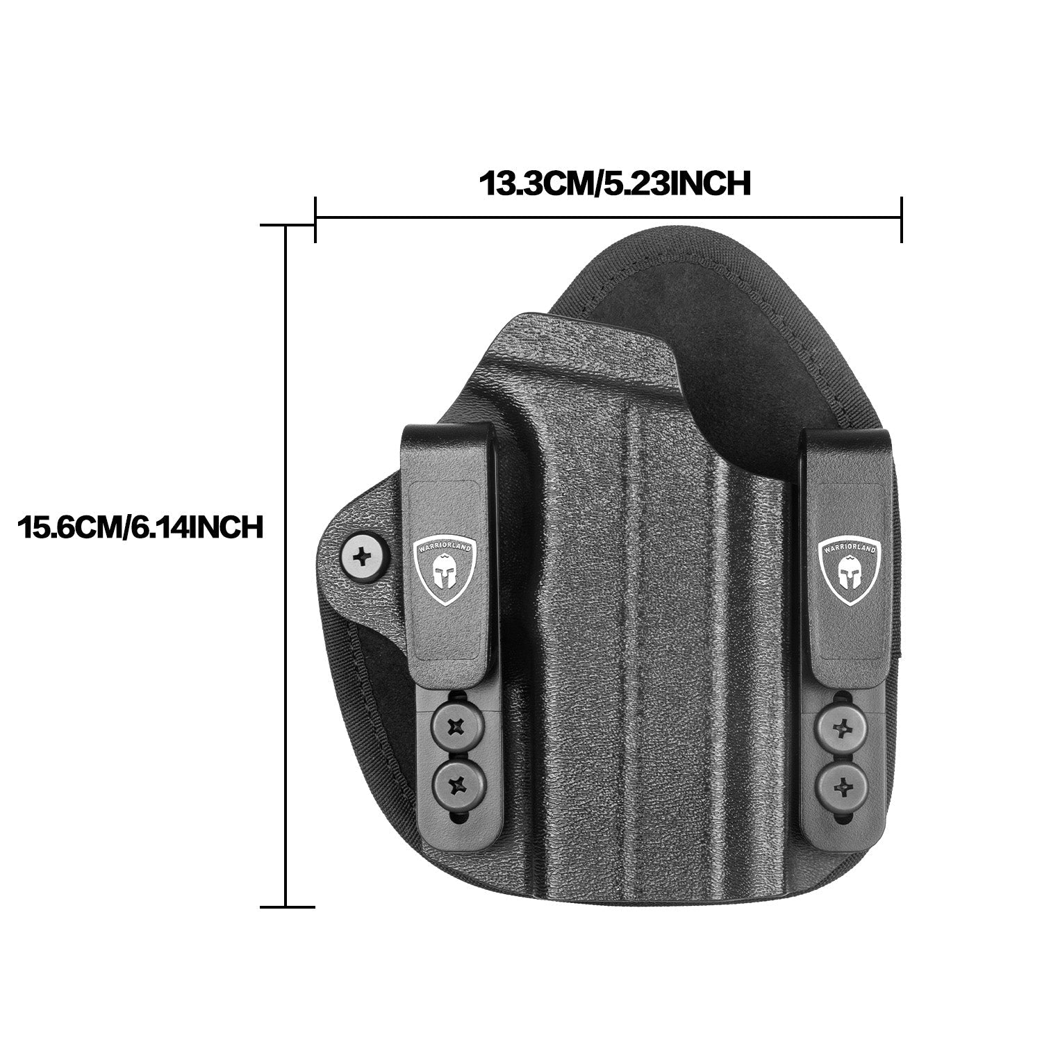 Universal Hybrid Kydex&Nylon Holster for Pistols, Gun Holsters for Men/Women, 9mm Holsters for Pistols, Concealed Carry 380 Holster for Women,Fits G19 G17,M&P Shield and Similar Handgun WARRIORLAND