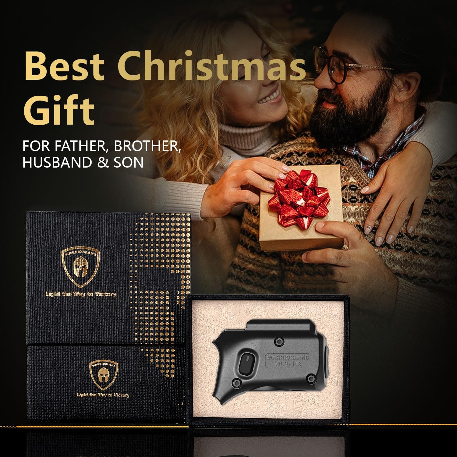 WARRIORLAND Red Laser Sight Fit Springfield Armory Hellcat (Not Fit Hellcat Pro), First Red Beam Sight with Power Indicator, Trigger Laser with Ambidextrous On/Off Switch, WLS-118.