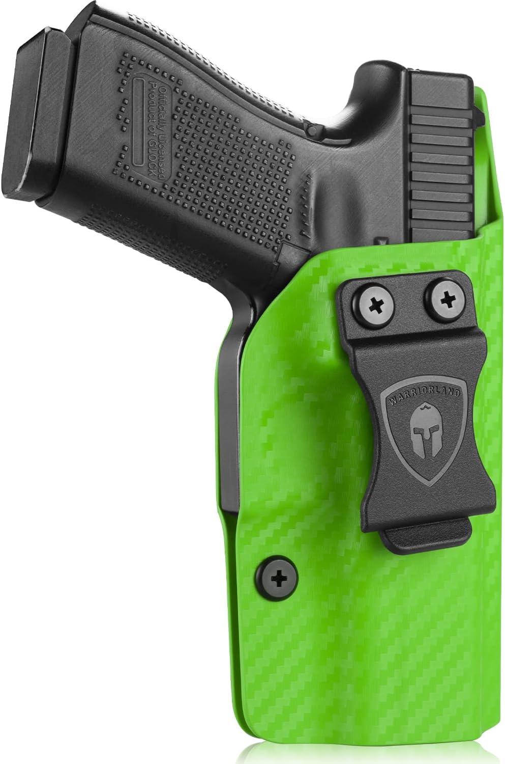 Glock17/19/19X/44/45 Gen(1-5) & Glock 23/32 Gen(3-4) IWB Carbon Fiber Kydex Holser,Red Dot Optics Cut, Wing/Claw Conceal Carry| WARRIORLAND WARRIORLAND