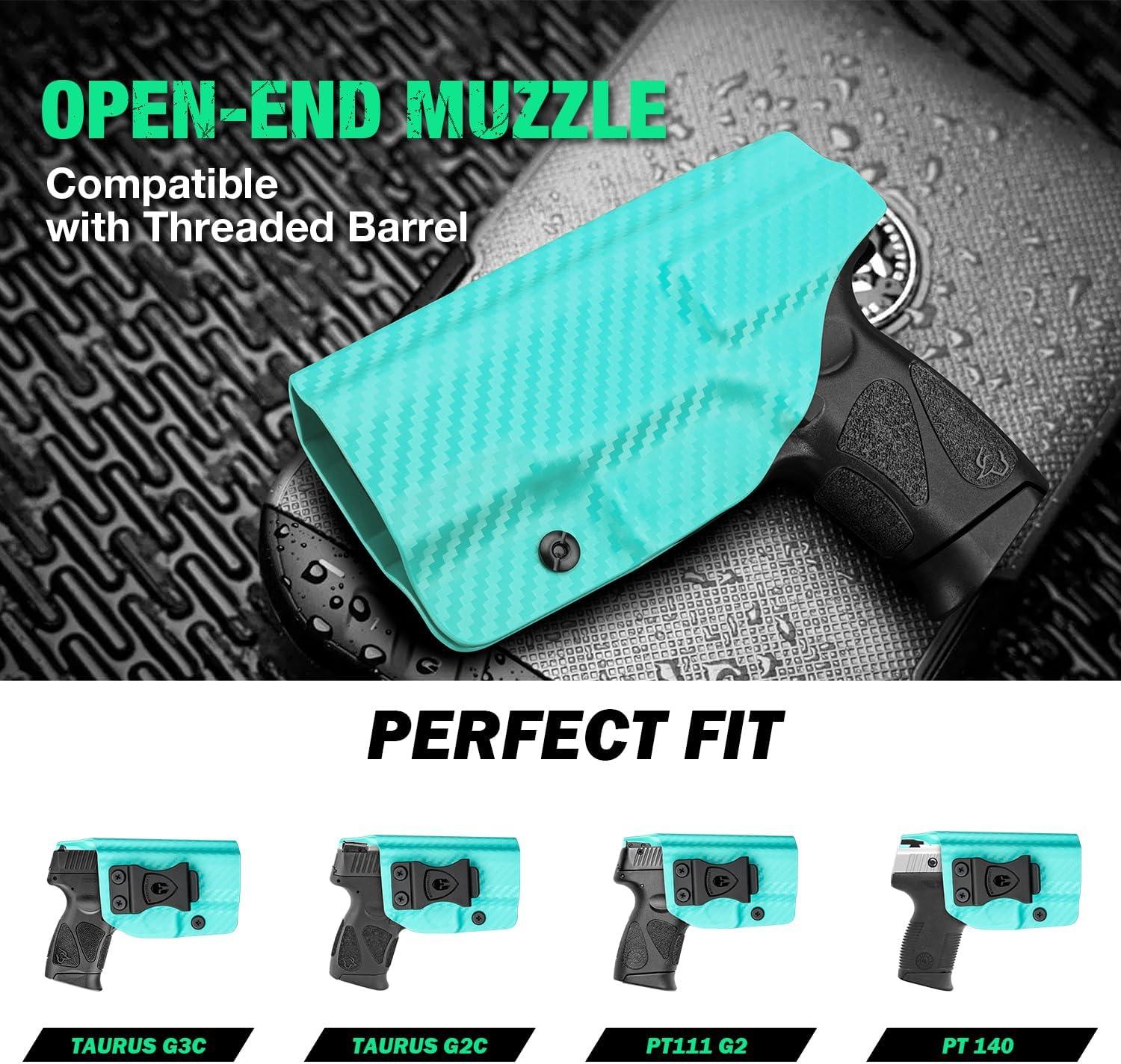 Taurus G2C / G3C / Millennium PT111 G2 / PT140, Colorful Carbon Fiber IWB Holster, Right Hand | Warriorland WARRIORLAND