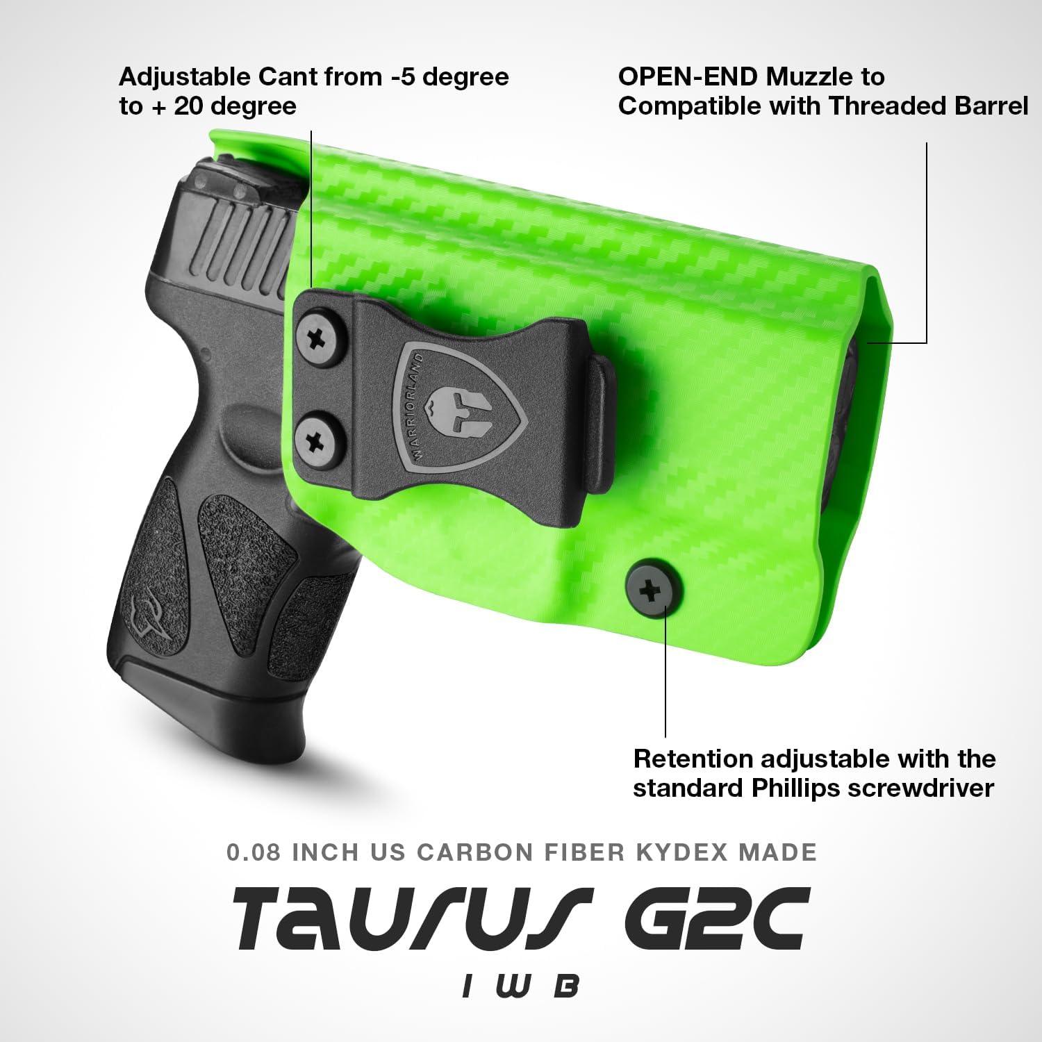 Taurus G2C / G3C / Millennium PT111 G2 / PT140, Colorful Carbon Fiber IWB Holster, Right Hand | Warriorland WARRIORLAND