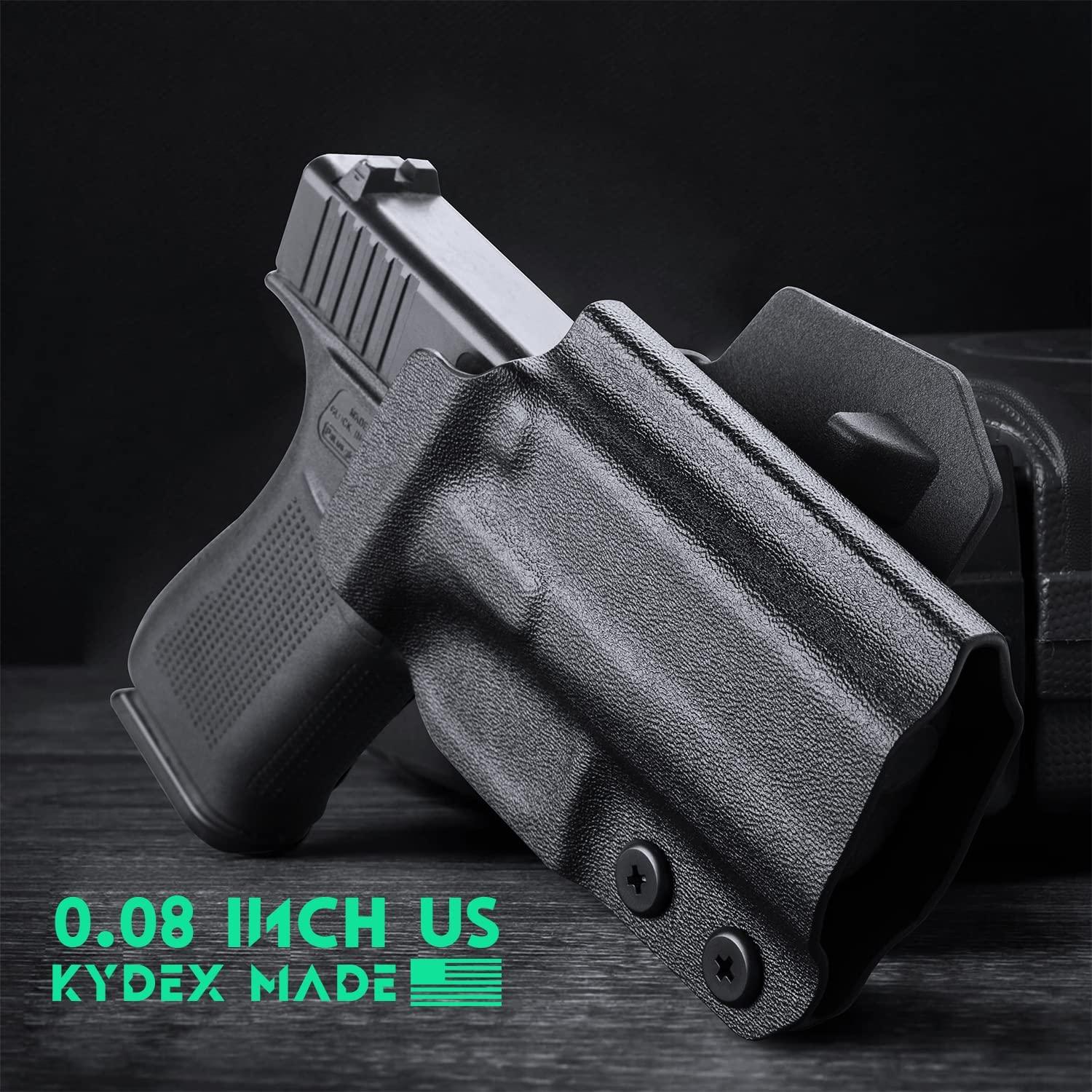 OWB Kydex Holster For Glock 43 / G43X & 43X MOS Pistol, 1.75 Optic Ready, Right Hand WARRIORLAND