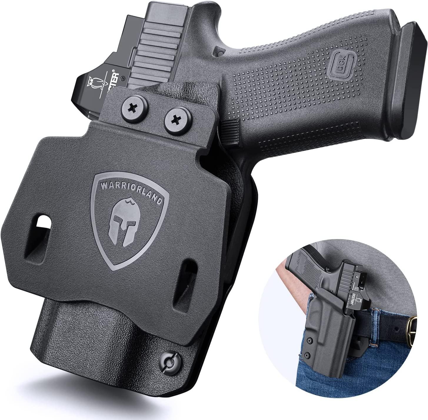 OWB Kydex Holster For Glock 43 / G43X & 43X MOS Pistol, 1.75 Optic Ready, Right Hand WARRIORLAND
